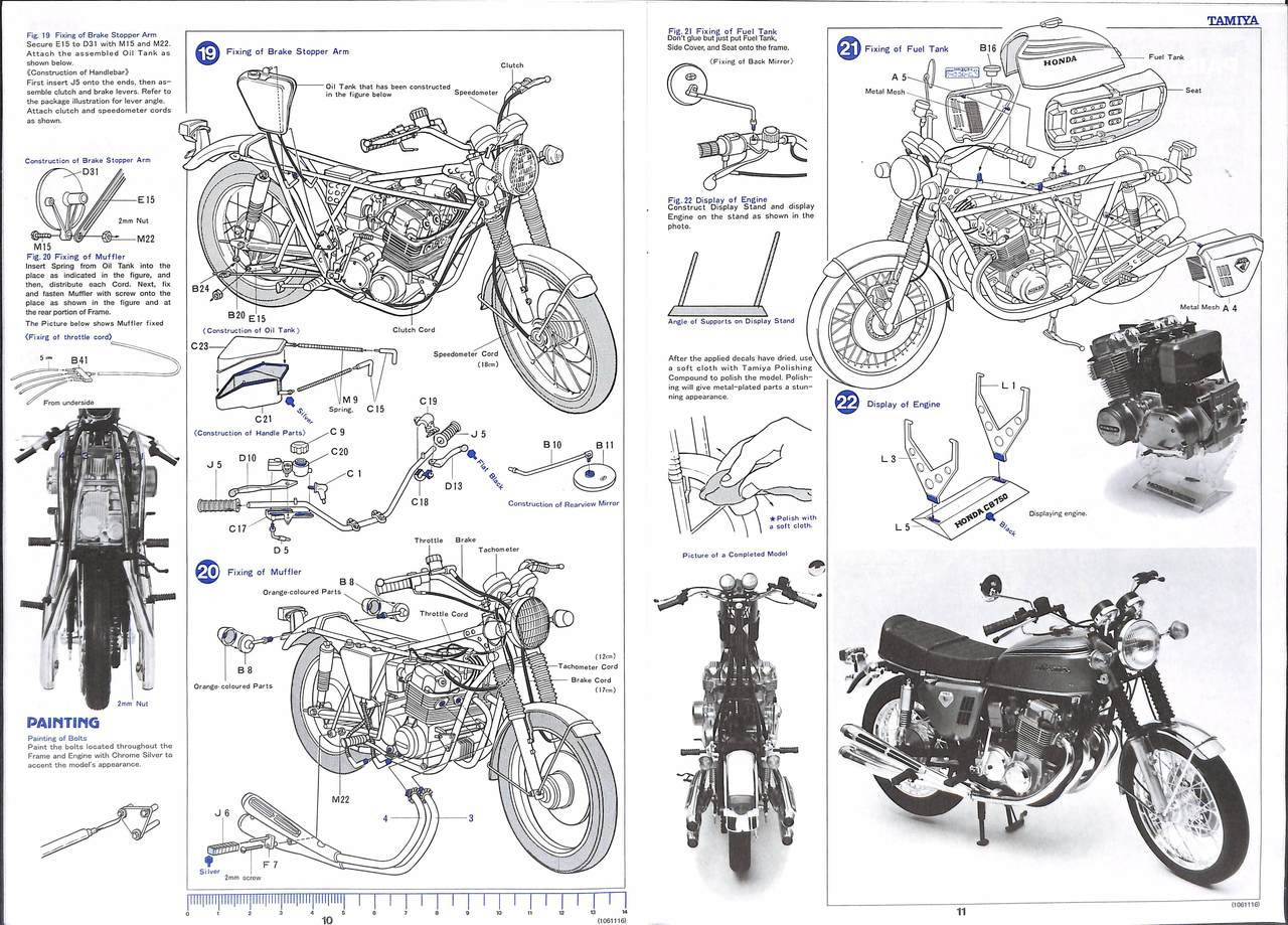 Tamiya 16001 Honda CB750 FOUR 1/6 Scale Kit | PlazaJapan