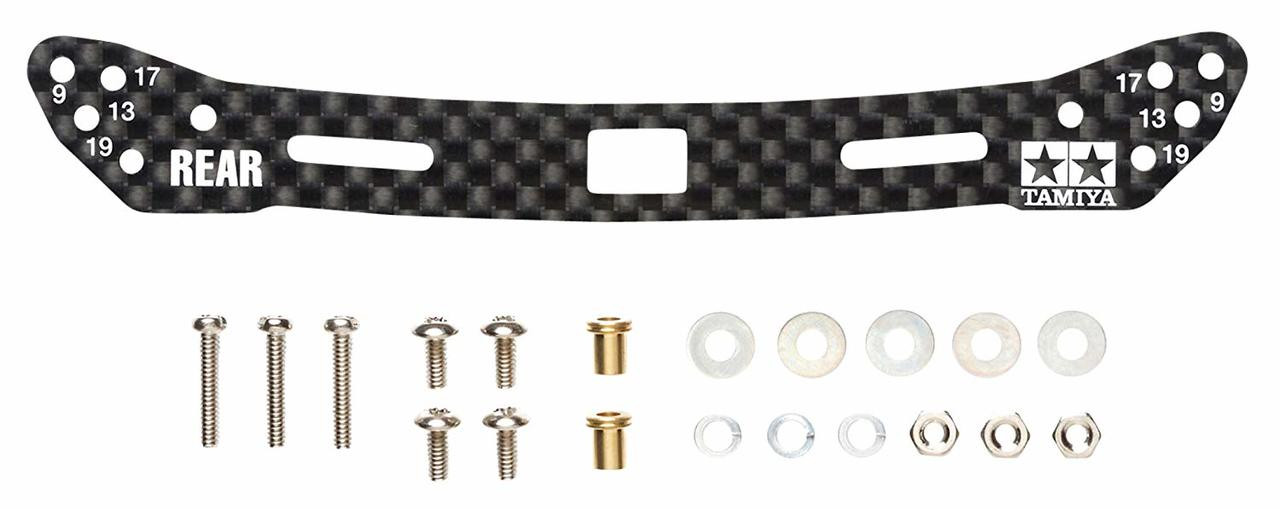 Tamiya Mini 4WD HG Carbon Stay for Wide Rear 2mm| PlazaJapan