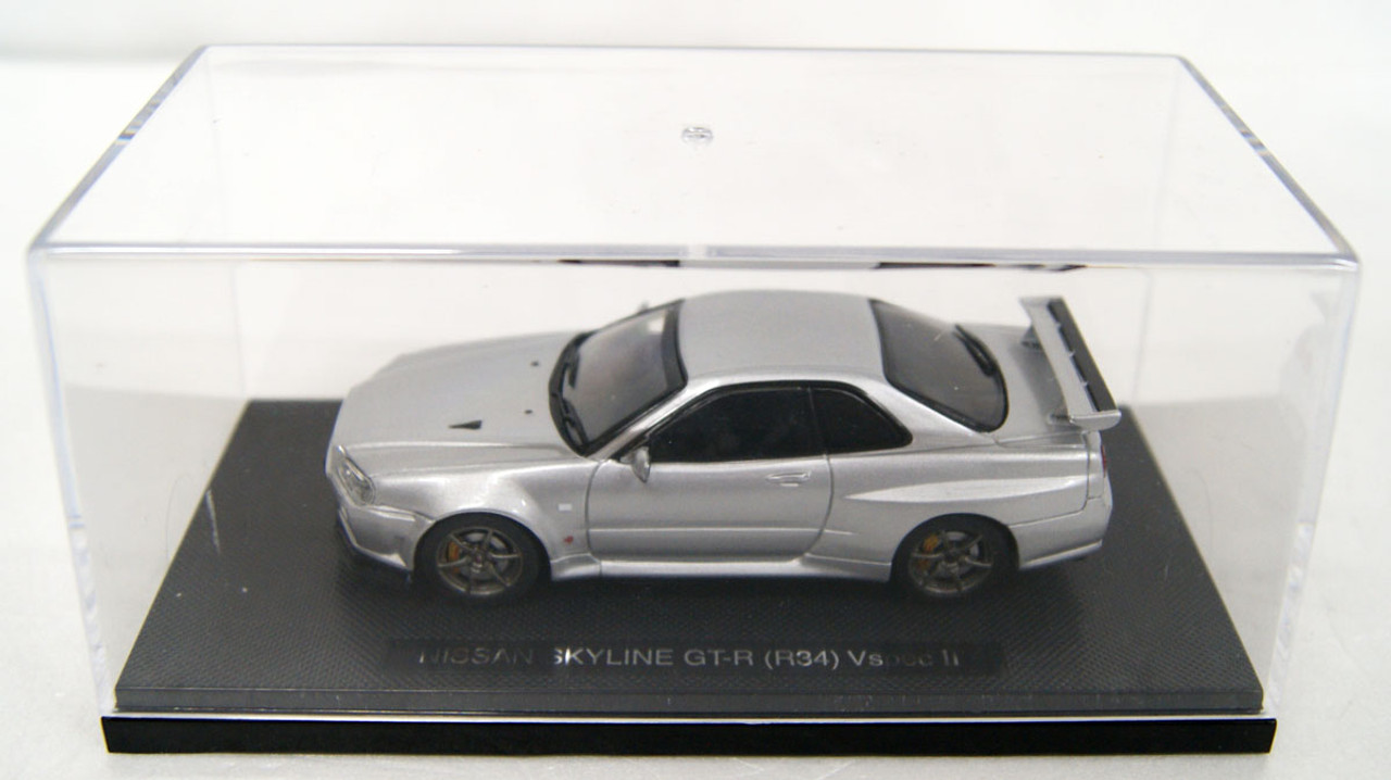 Ebbro 44150 NISSAN SKYLINE GT-R R34 Vspec Silver 1/43 Scale