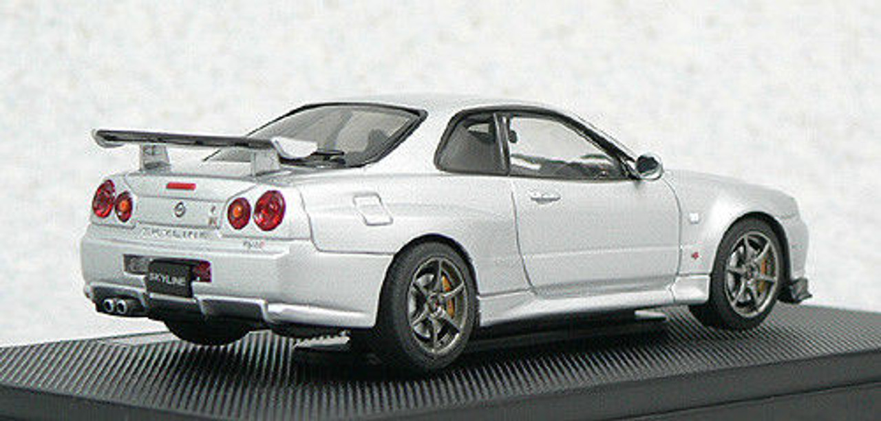 Ebbro 44150 NISSAN SKYLINE GT-R R34 Vspec Silver 1/43 Scale 