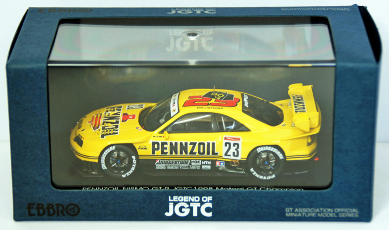 Ebbro 44251 Pennzoil Nismo GT-R Jgtc 1998 Hdf (Yellow) 1/43 Scale