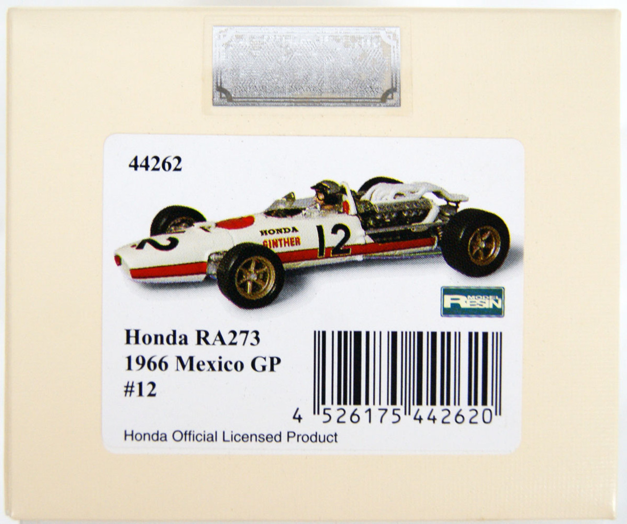 Ebbro 44262 Honda RA273 1966 Mexico GP No.12 (White) 1/43 Scale