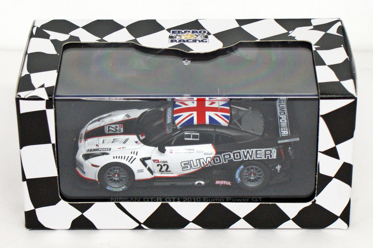 Ebbro 44382 Nissan GT-R GT1 2010 Sumo Power GT No.22(White/Black 