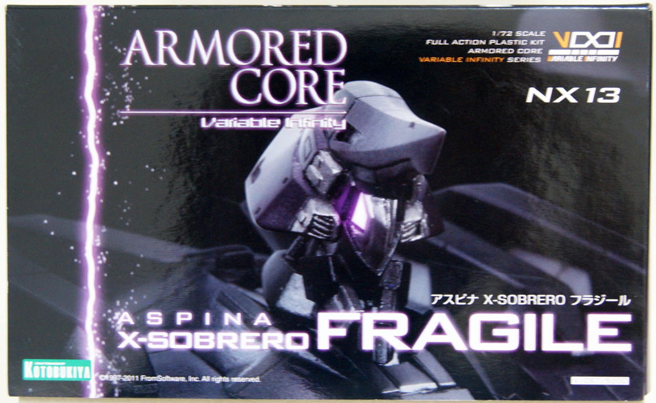 Armored Core Aspina X-Sobrero Fragile 1//72 Scale Model Kit