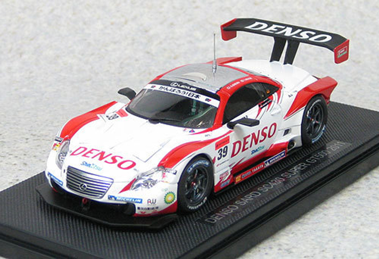 Ebbro 44555 DENSO Third SC430 Super GT500 2011 No.39 (White/Red) 1/43 Scale