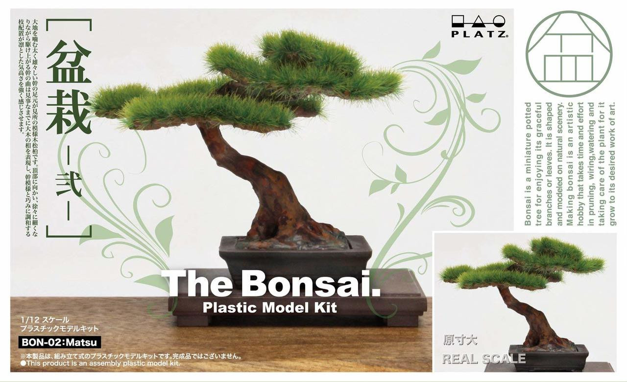 PLATZ 1/12 Scale The BONSAI 2 Plastic Model Kit BON-02 MATSU From Japan 