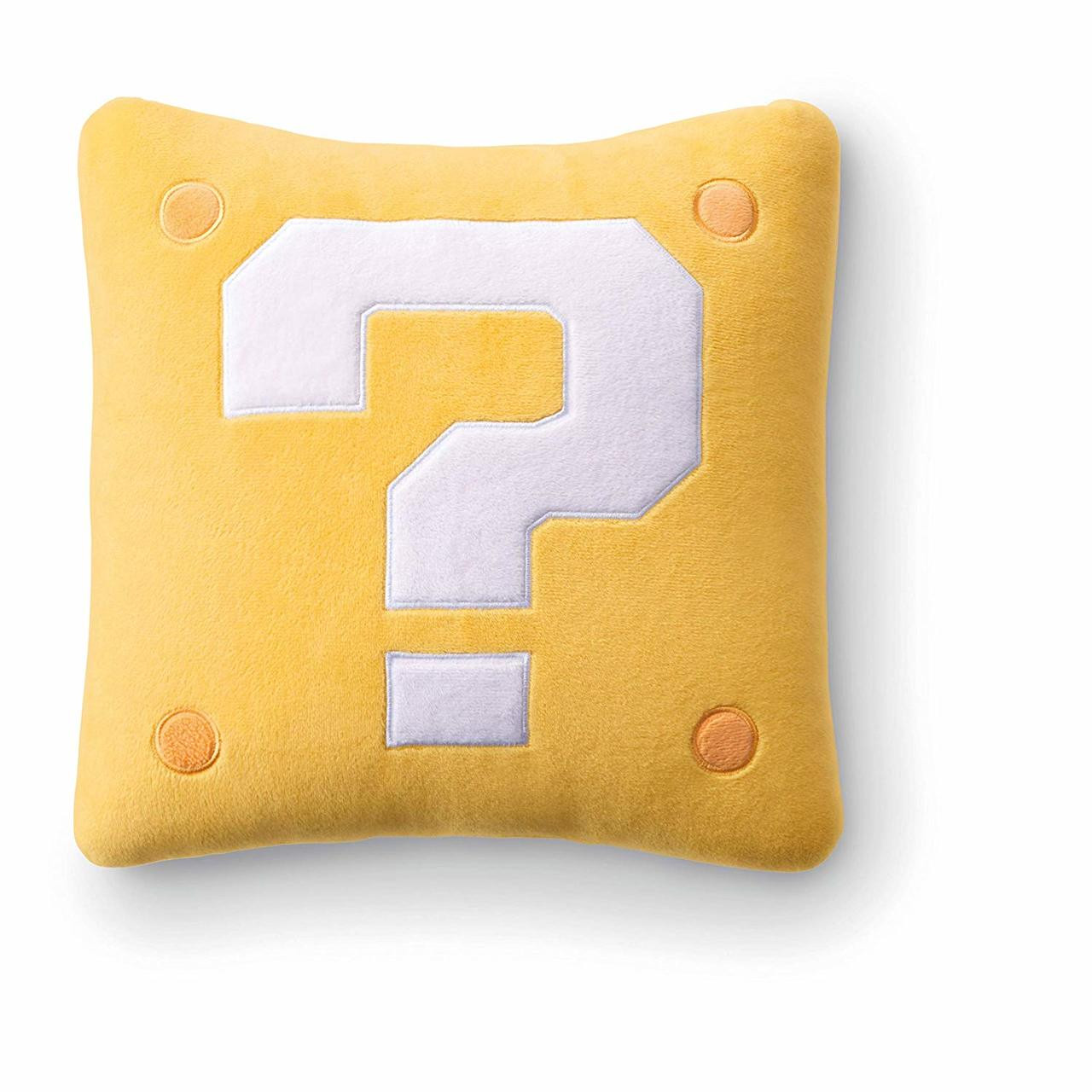 Super Mario Travel Reversible Neck Pillow (Question Block)