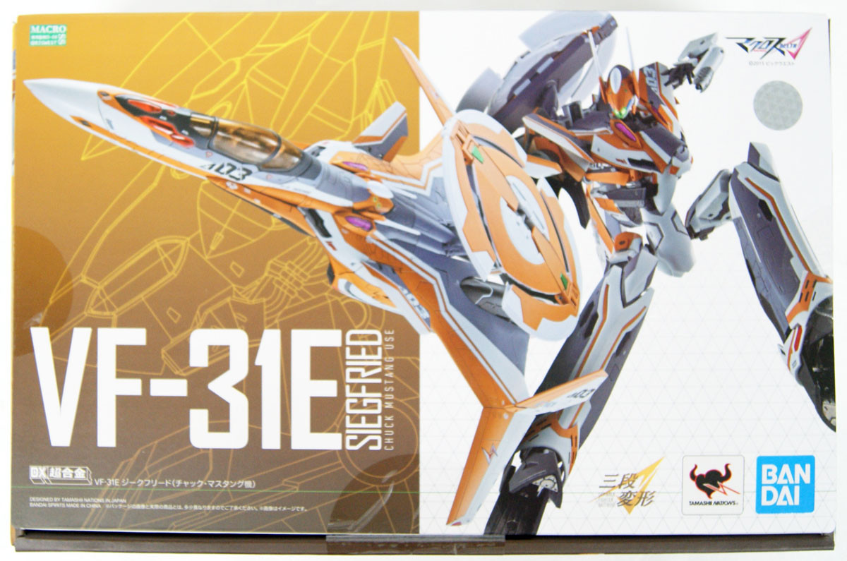 Bandai DX Chogokin VF-31E Siegfried (Chuck Mustang Custom)