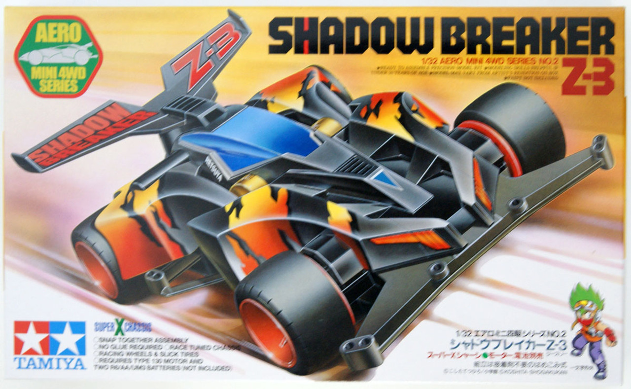 Tamiya 19602 Mini 4WD Shadow Breaker Z-3 Super X Chassis 1/32