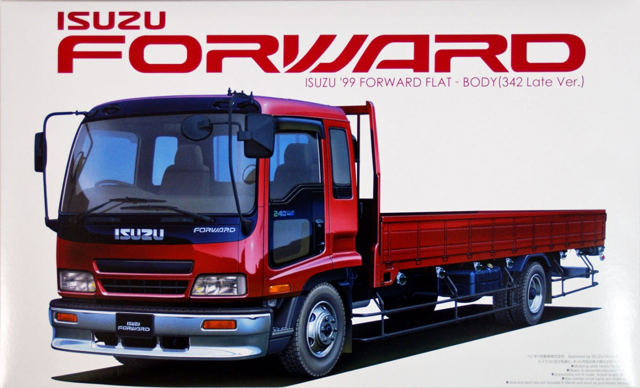Aoshima 48887 Isuzu Forward Truck Flat Body 1999 (342 Late Version