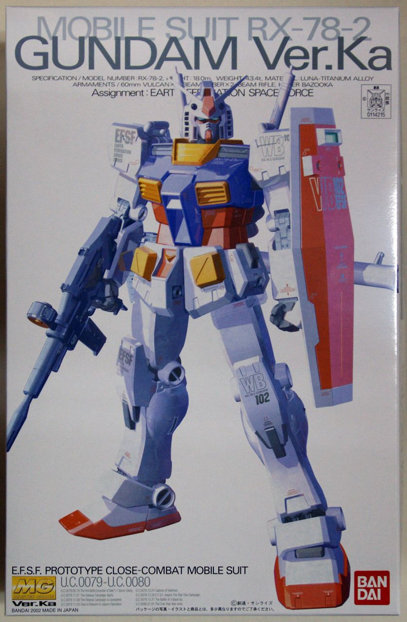 Bandai MG 142153 Gundam Ver.Ka 1/100 scale | PlazaJapan
