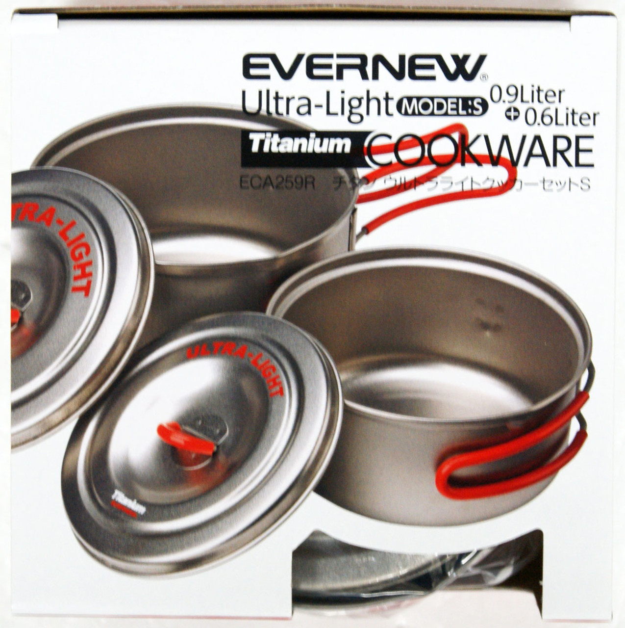 エバニューEVERNEW チタンウルトラライトクッカーセットS RED ECA259R