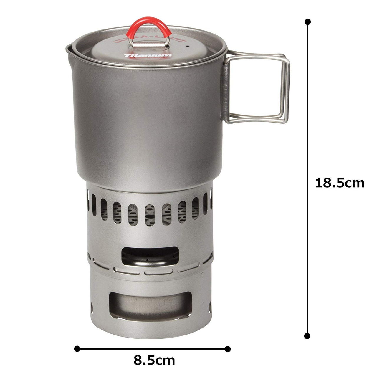 Evernew ECA268R Titanium Pot 500 w/Ti Stove