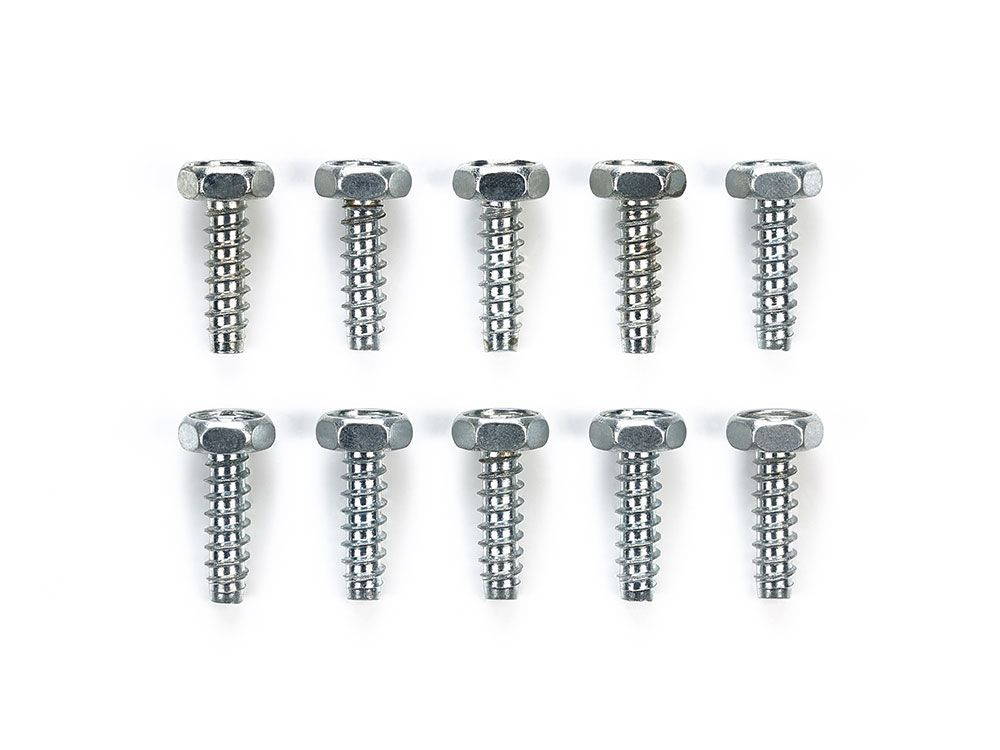 Tamiya 50822 (SP822) 3x10mm Hex Head Tap Screw (10pcs)