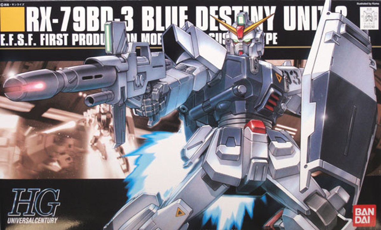 Gundam Model HGUC #082 RX-79BD-3 Blue Destiny Unit 3 Gundam