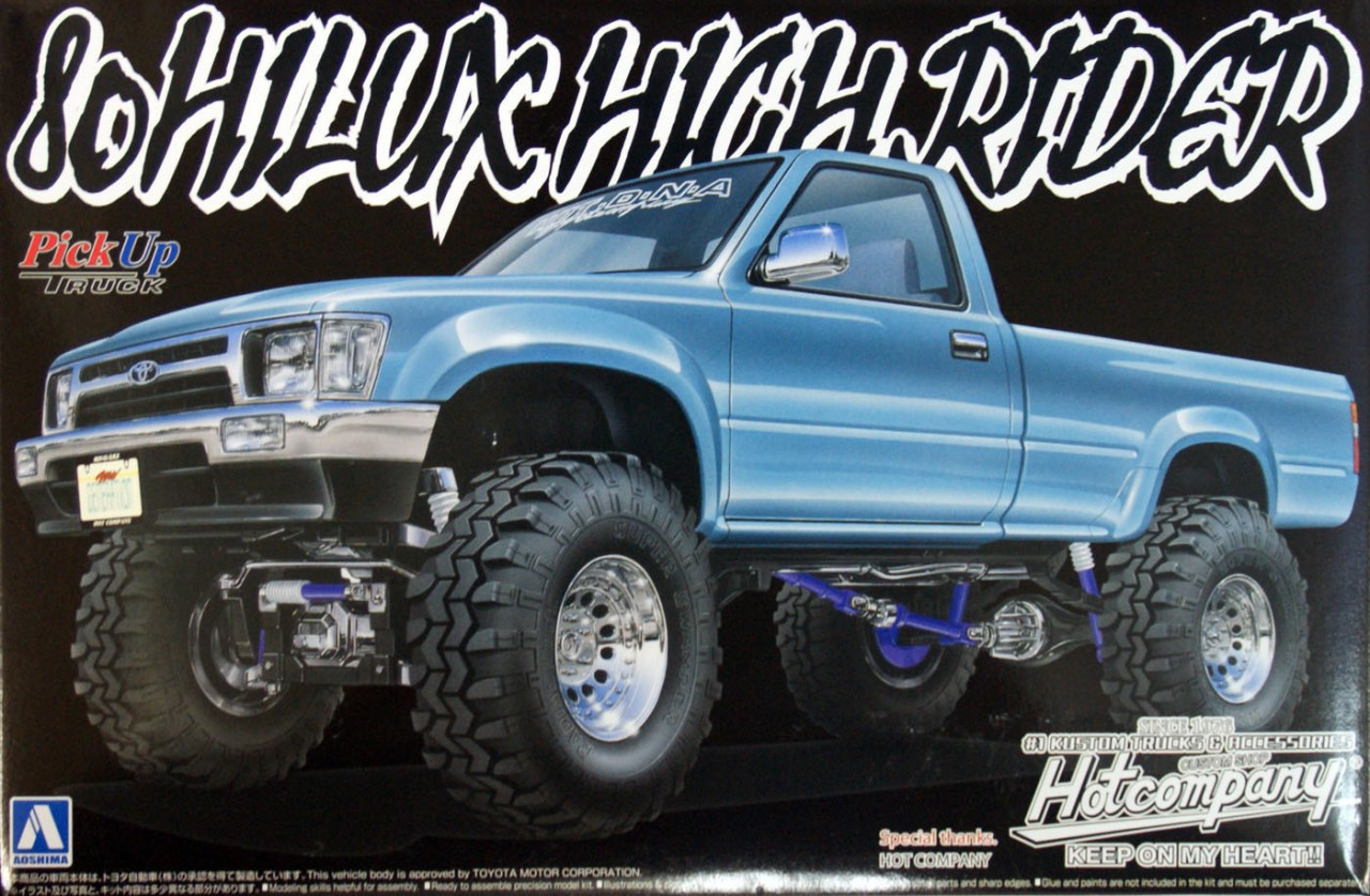 自動車 80 HILUX HIGH RIDER Pickup Truck AOSHIMA Aoshima 05620 Toyota 80 Hilux High Rider (Pick Up Truck) 1/24