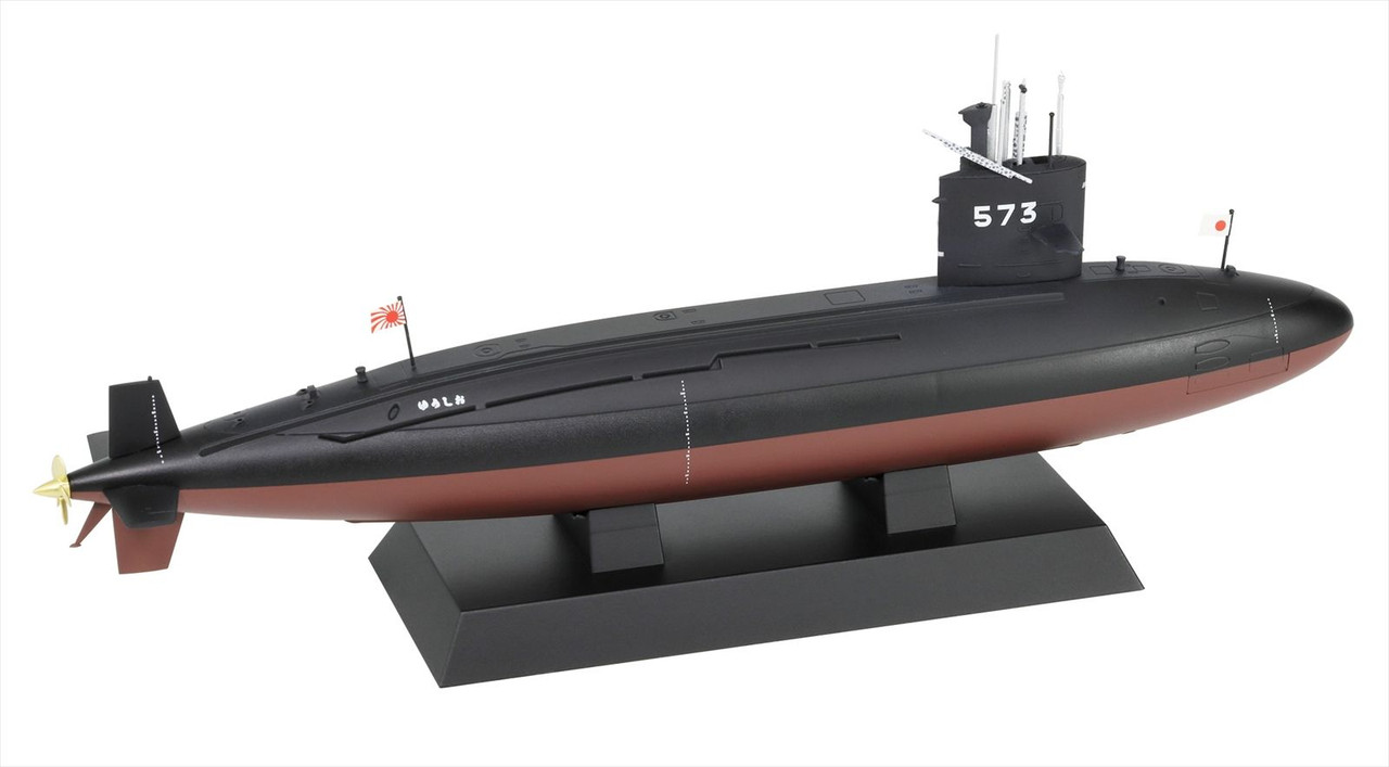 Pit-Road 1/350 JMSDF Submarine SS-573 Yushio Plastic Model - Plaza