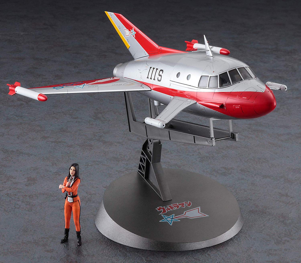 Hasegawa Jet Vtol w/Akiko Fuji Figure Scale Kit | PlazaJapan