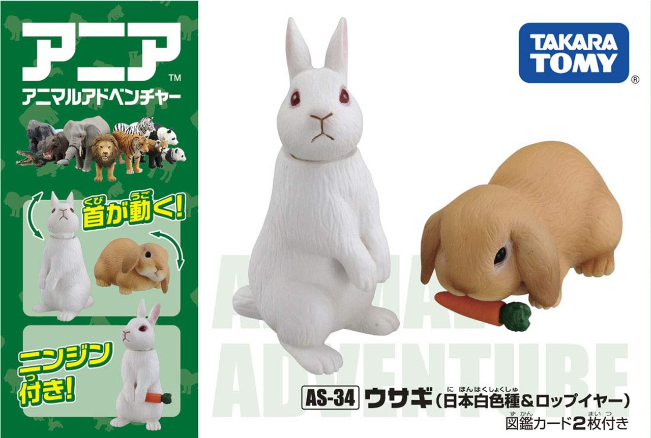 Takara Tomy As 12 Animal Adventure Rabbit Mini Action Figure Animals Dinosaurs