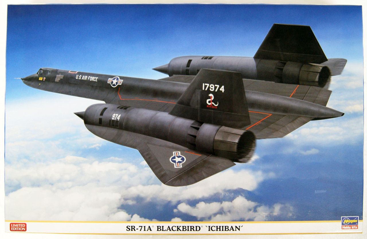 Hasegawa 01943 SR-71A BlackBird ICHIBAN 1/72 Scale Kit