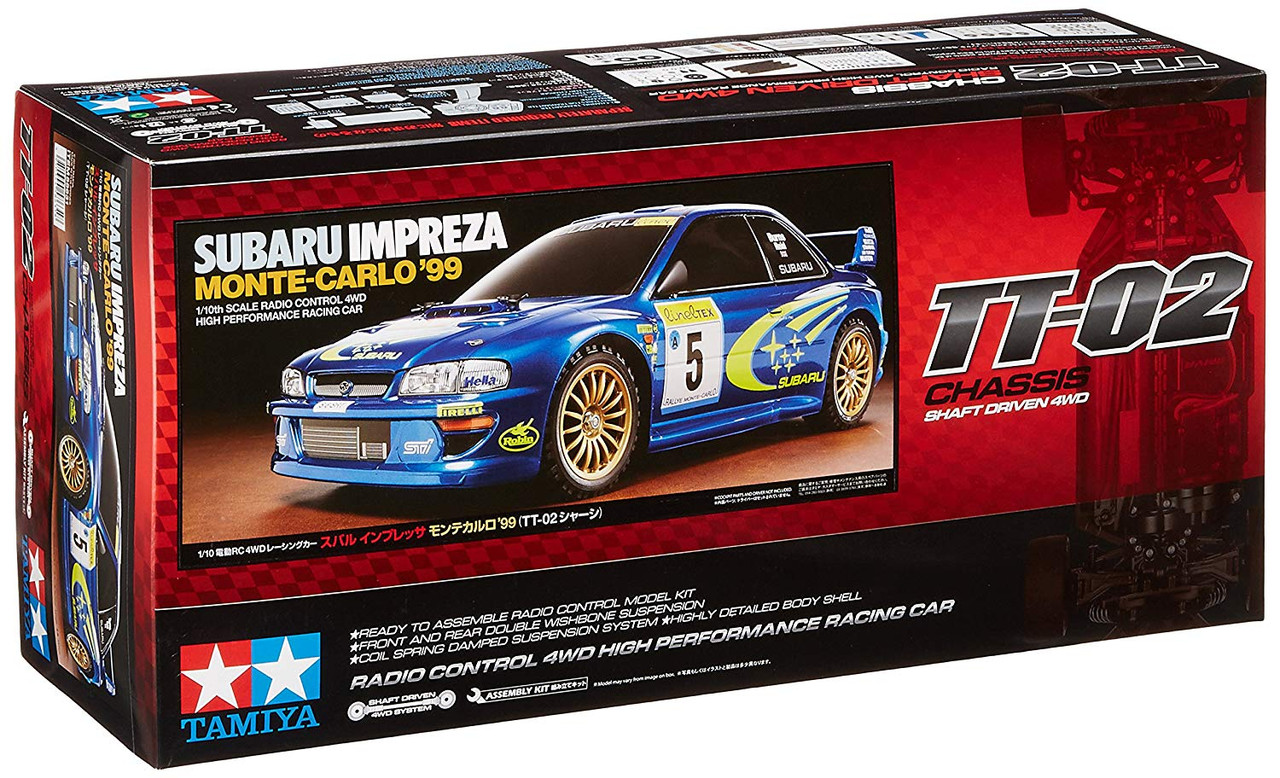 Tamiya 58631 Subaru Impreza Monte Carlo 1999 (TT-02 Chassis) 1/10