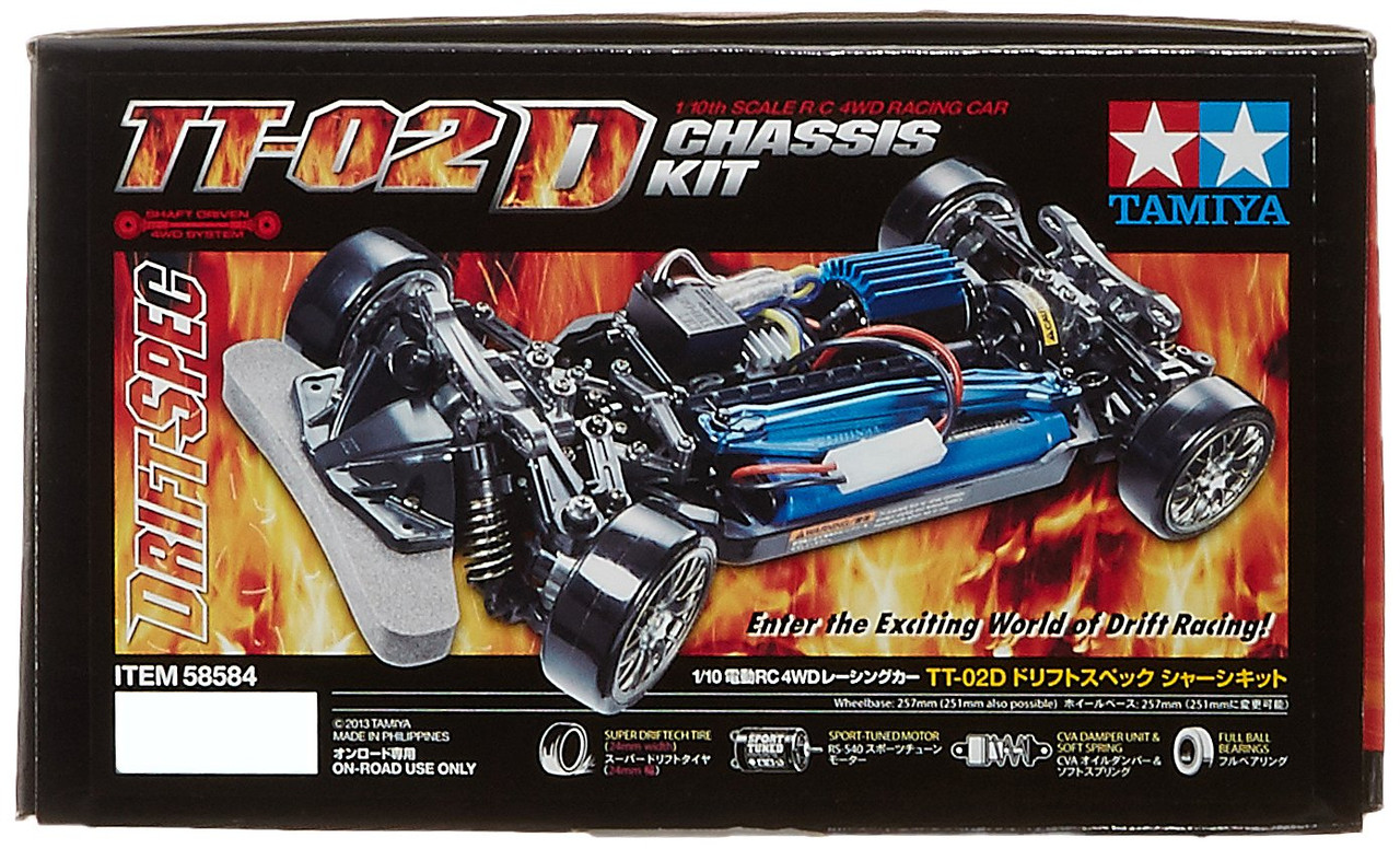 Tamiya 58584 Drift Spec TT-02D Chassis Kit 1/10 Scale RC Car