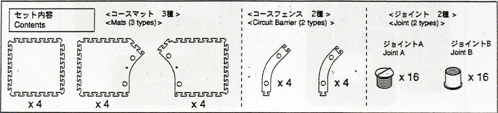 Kyosho 87031-02 Mini-Z Grand Prix Circuit 30 Large Corner