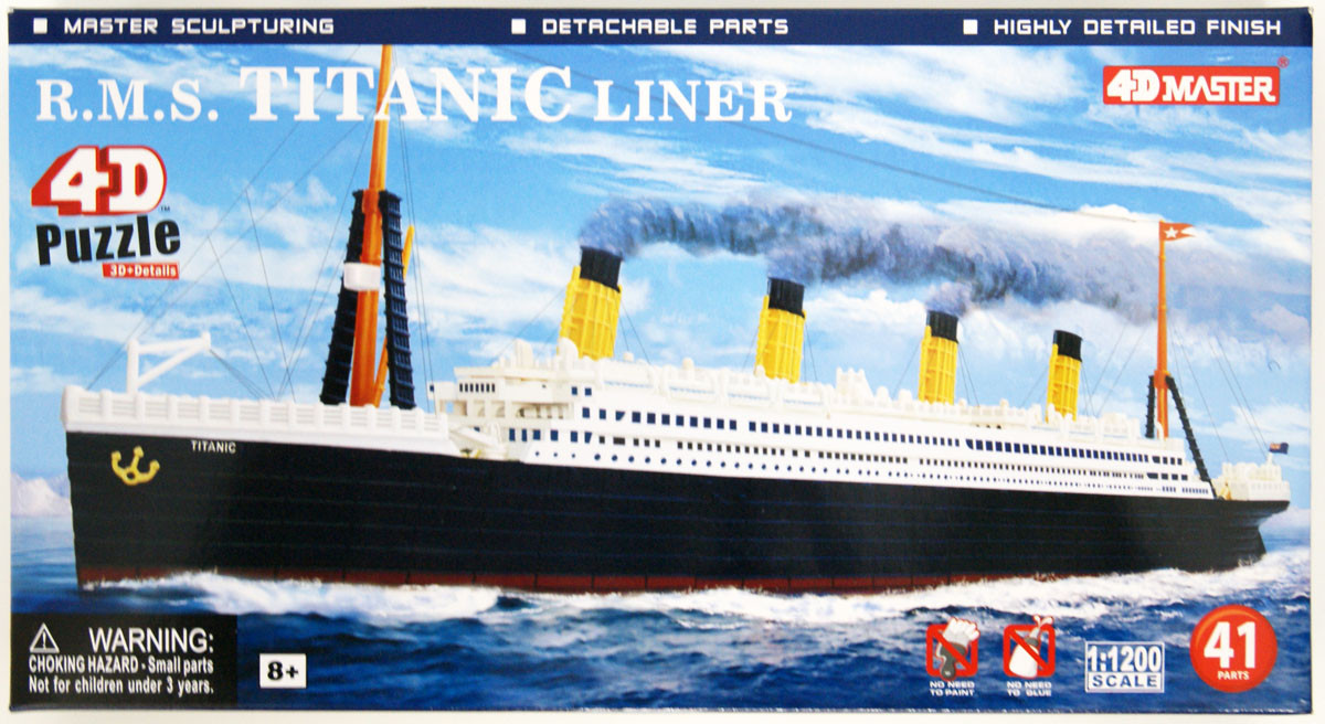 THE TITANIC COLLECTION タイタニック・コレクション Aoshima 4D Puzzle 080092 Titanic 1/1200 Scale | PlazaJapan