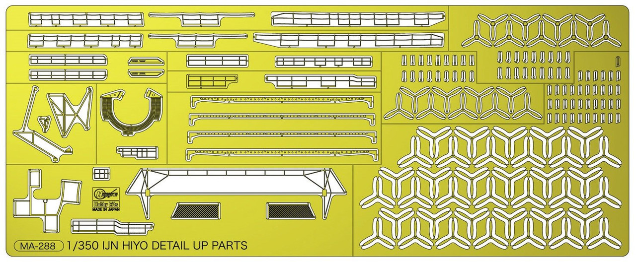 Hasegawa 40097 1/350 IJN Aircraft Carrier Hiyo Photo-Etched