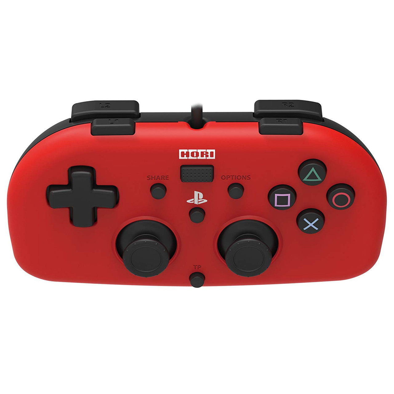 ps4 コントローラー Hori PS4 PlayStation 4 Wired Controller Light (Red) - Plaza