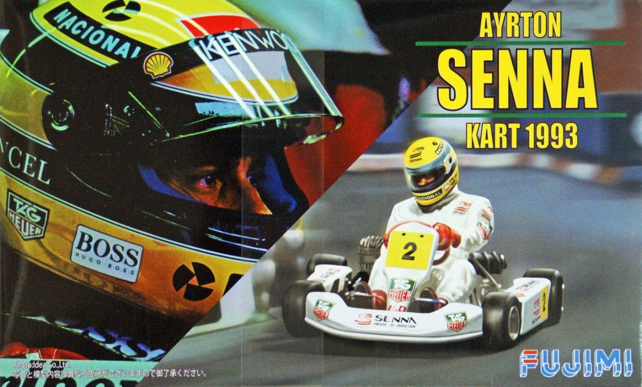 Fujimi KART-SP 091525 Ayrton Senna Kart 1993 (Pre-painted Parts) 1