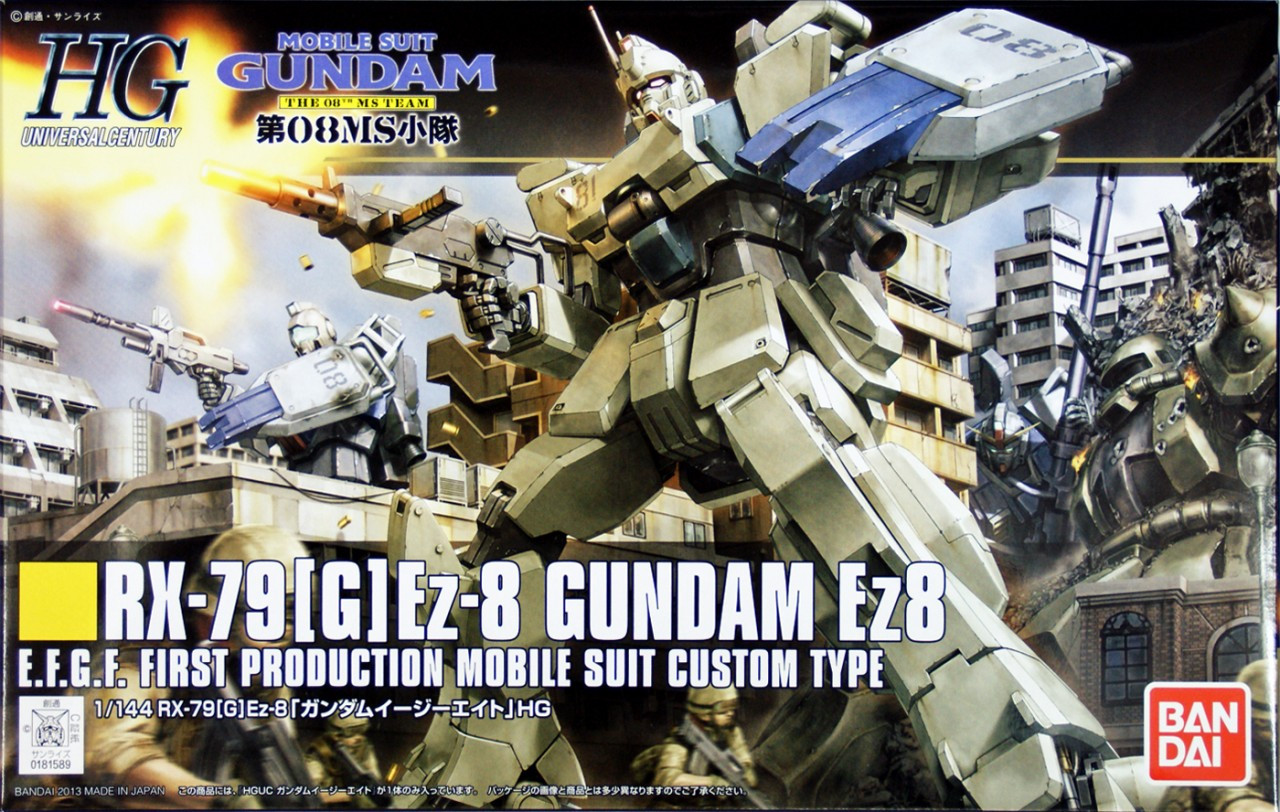 Bandai HGUC 155 GUNDAM RX-79(G) Ex-8 Gundam Ez8 (The 08 MS Team) 1/144  Scale Kit