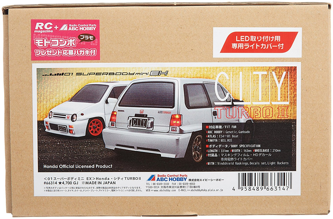ABC Hobby RC 66314 HONDA CITY TURBO II BODY
