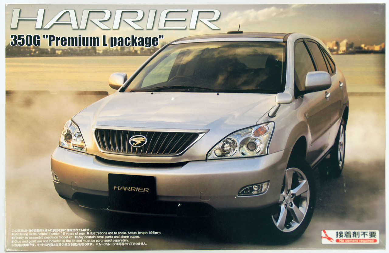 Aoshima 39533 Toyota Harrier 350G Premium L Package 1/24 Scale Kit