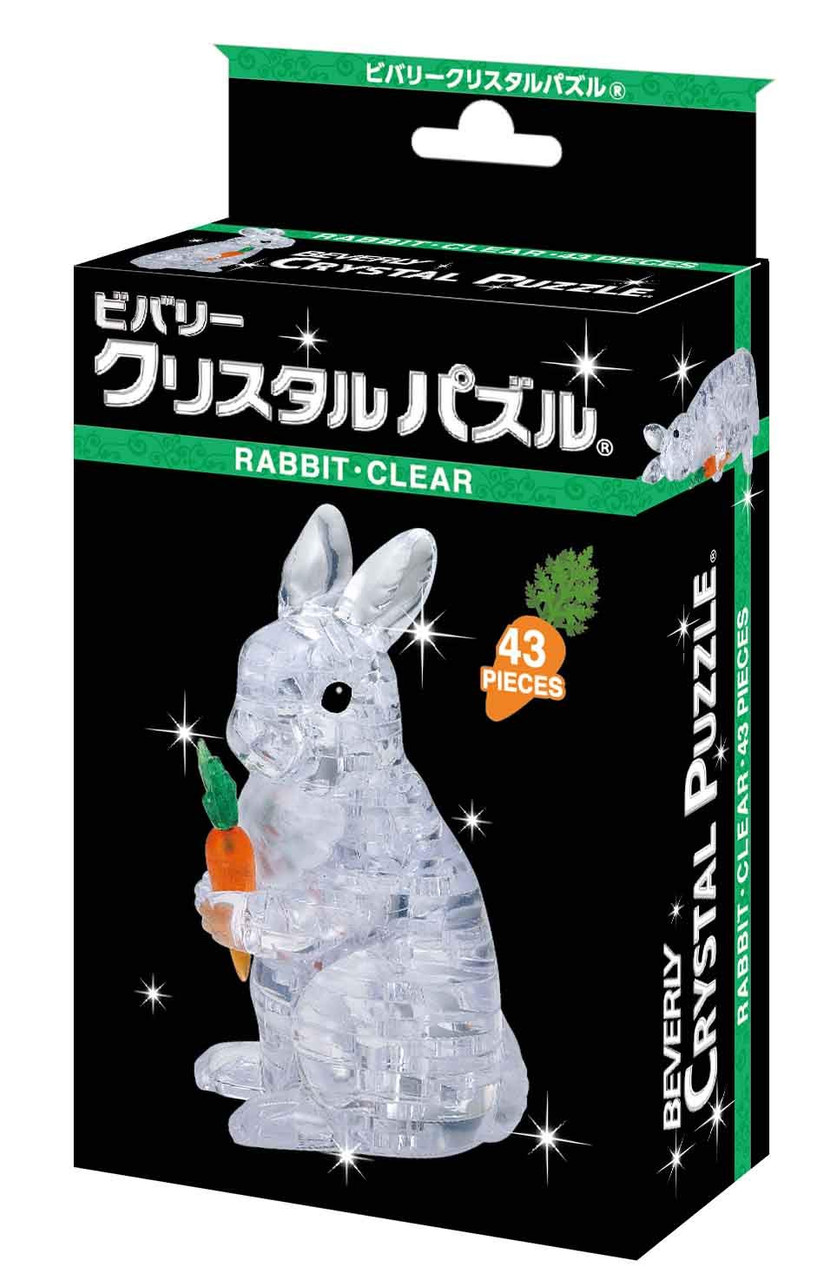 Beverly Crystal 3D Puzzle 486589 Rabbit Clear