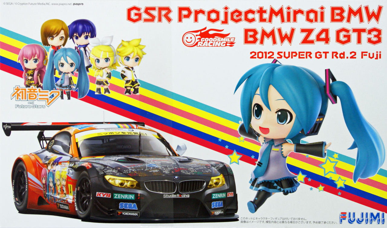 Fujimi 170022 BMW Z4 GT3 Hatsune Miku GSR Project Mirai Fuji 1/24 Scale Kit