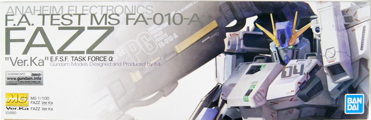 Bandai MG 588807 Gundam Sentinel FAZZ Ver.Ka 1/ | PlazaJapan