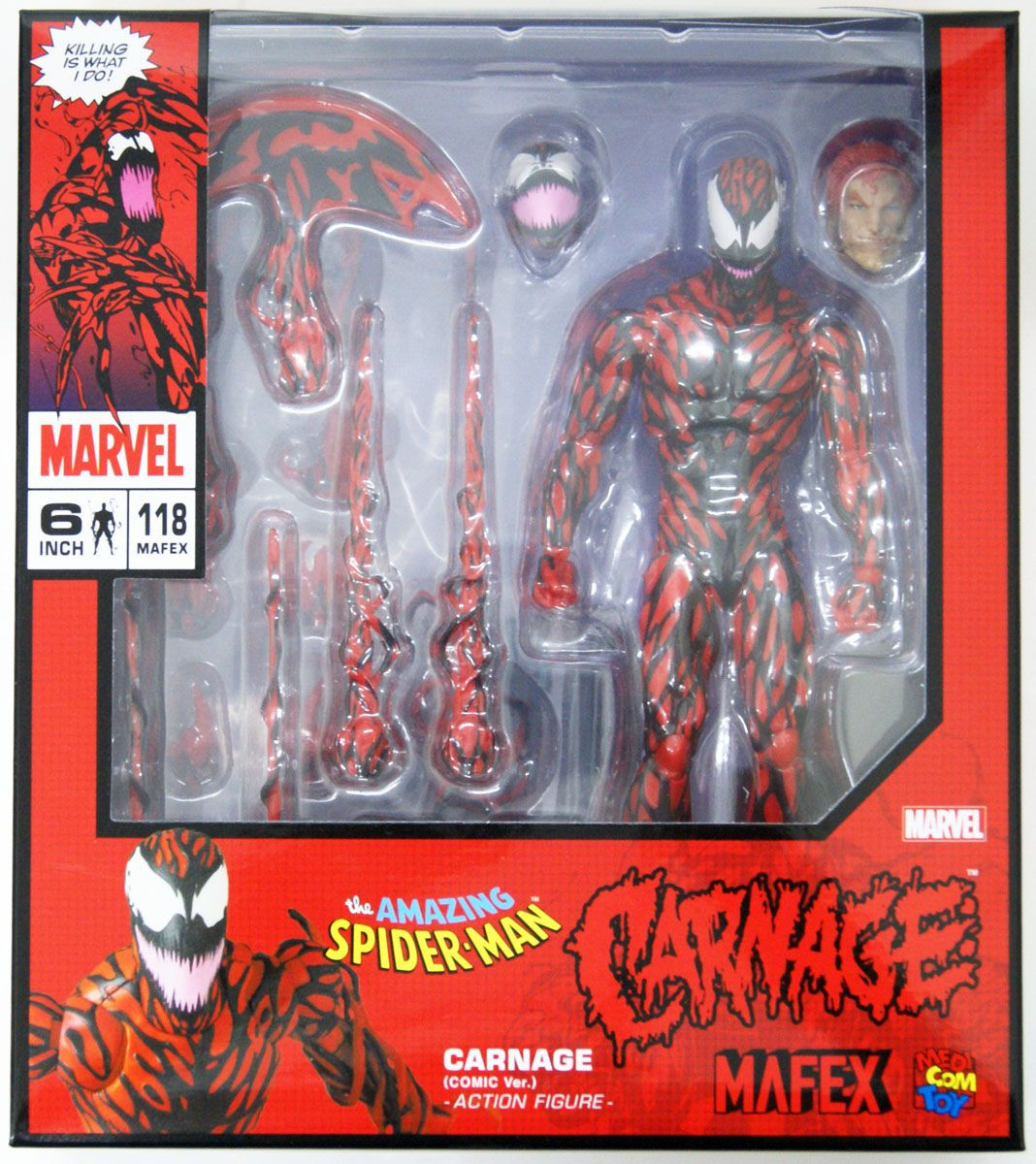 Medicom MAFEX 118 Carnage Comic Ver. Figure