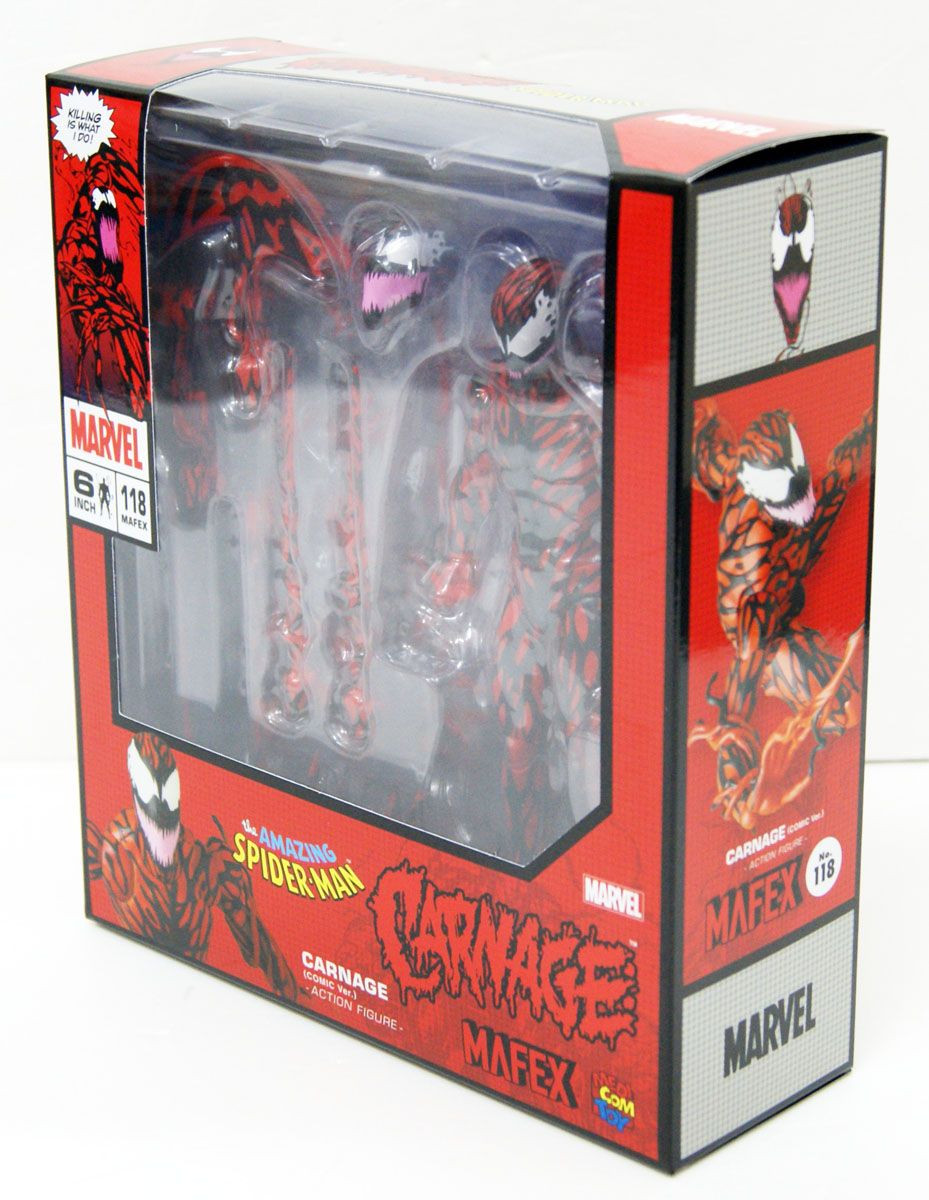 Medicom MAFEX 118 Carnage Comic Ver. Figure