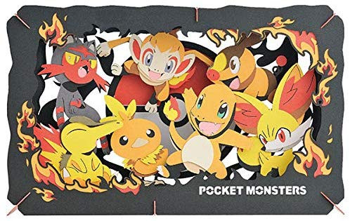 Ensky Paper Theater PT-L07 Pokemon Type Fire | PlazaJapan
