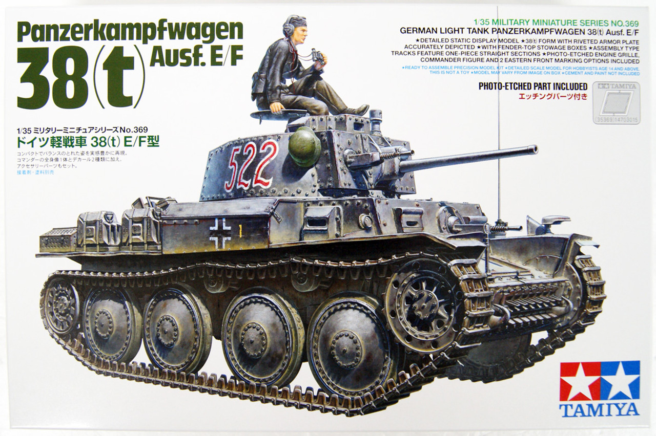 Tamiya 35369 German Panzerkampfwagen 38(t) Ausf.E/F 1/35 scale kit