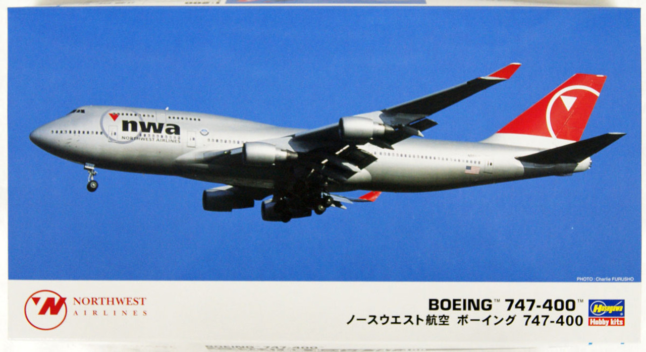 Hasegawa 108349 Northwest Airlines Boeing 747-4 | PlazaJapan