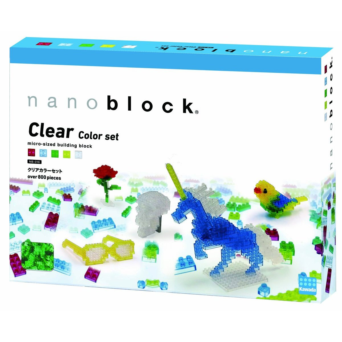 Kawada NB-016 nanoblock Clear Color Set - Plaza Japan