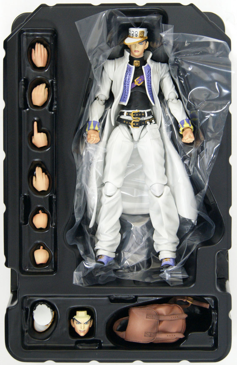 QAHEART 25cm Anime Figure Kujo Jotaro Action Figure Statue Model with  Accessories, Face Changeable, Joint Movable, Parts Removable, PVC Handmade