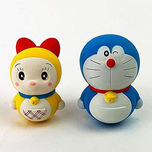 Ensky Doraemon and Dorami Japanese Tumbler Doll | PlazaJapan