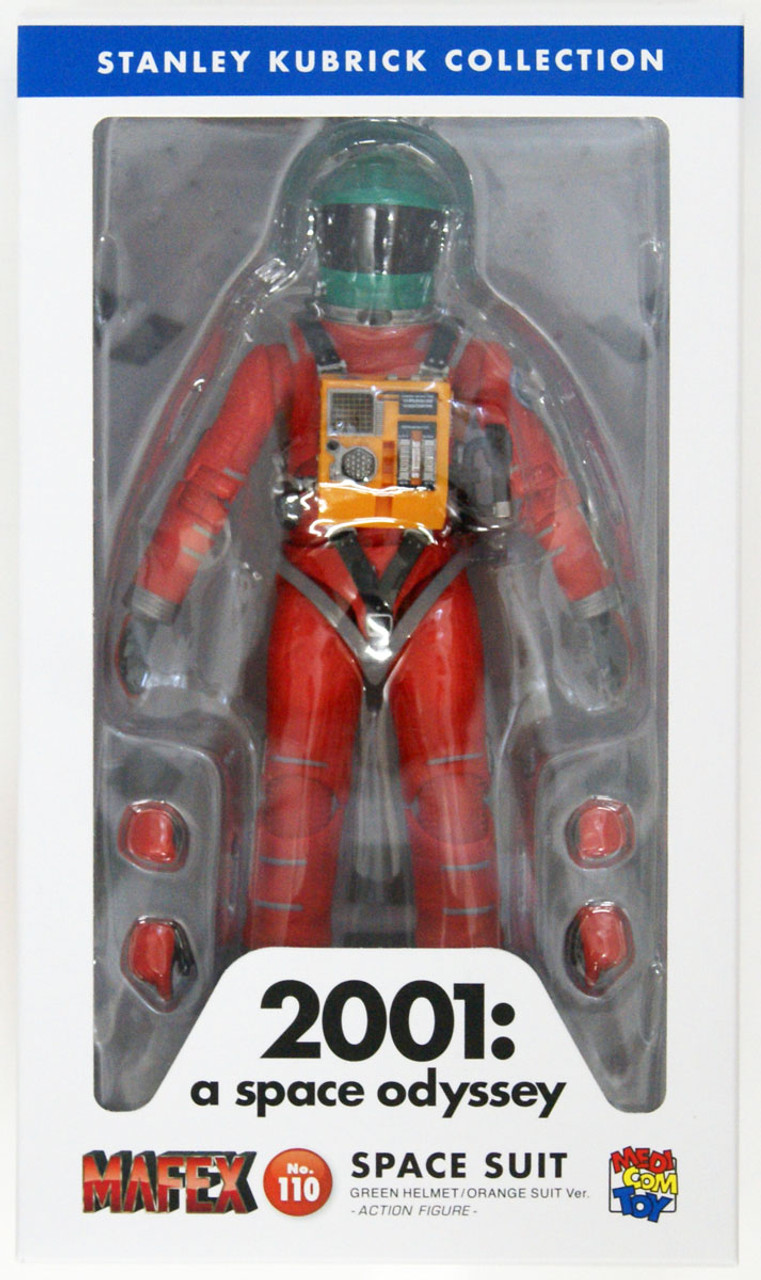 Medicom MAFEX 110 Space Suit Green Helmet and Orange Suit Ver. Figure  (2001: A Space Odyssey)