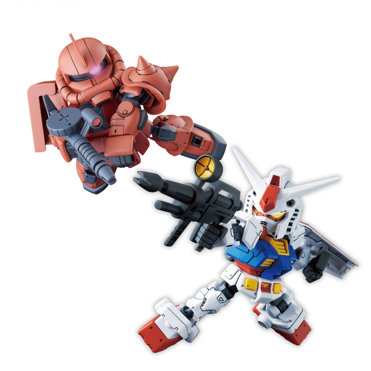 Bandai SD Gundam Cross Silhouette RX-78-2 Gundam & Char's Custom ZAKU II  Non-scale