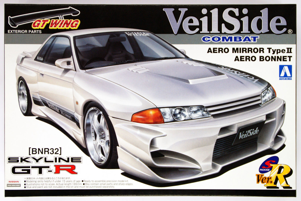 Aoshima 10167 Nissan Skyline GT-R VeilSide R32 Combat Aero Mirror