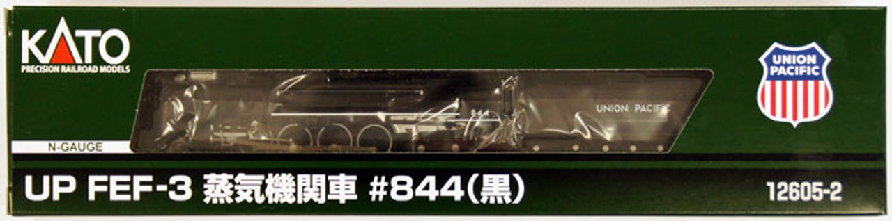 【新品】KATO UP FEF-3 蒸気機関車 #844 12605-2 Kato N Gauge UP FEF-3 #844 Black 12605-2 Steam Locomotive