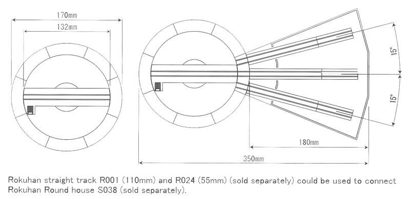Rokuhan S037 Digital Turntable (1/220 Z Scale)